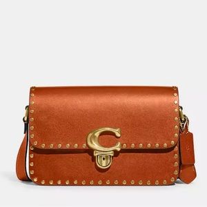 NWT Coach Studio Shoulder Bag With Rivets